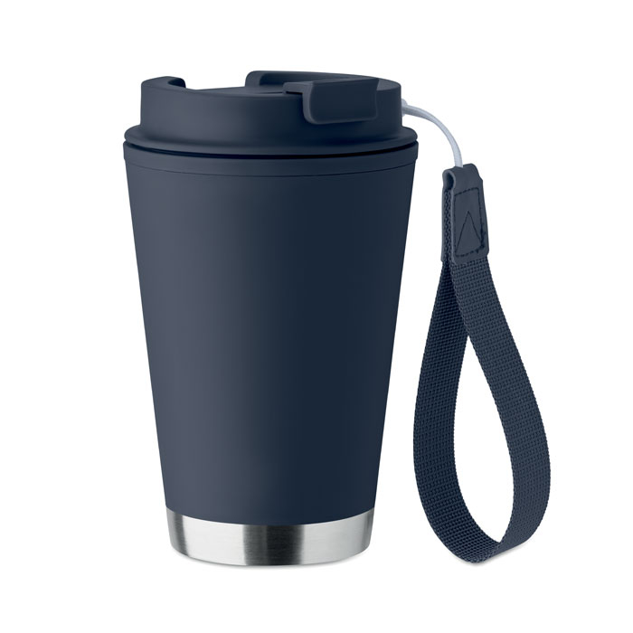 Gobelet à personnaliser 300 ml en matériaux recyclés Topiz Bleu marine